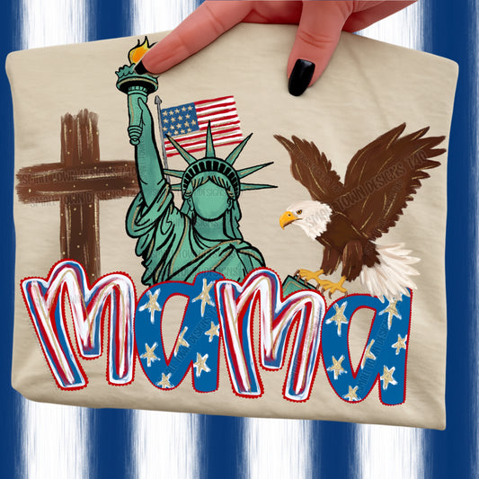 Patriotic Mama Graphic Tee