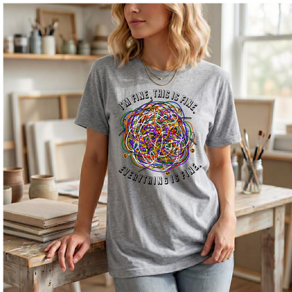 I'm Fine. This Is Fine EEG Tee